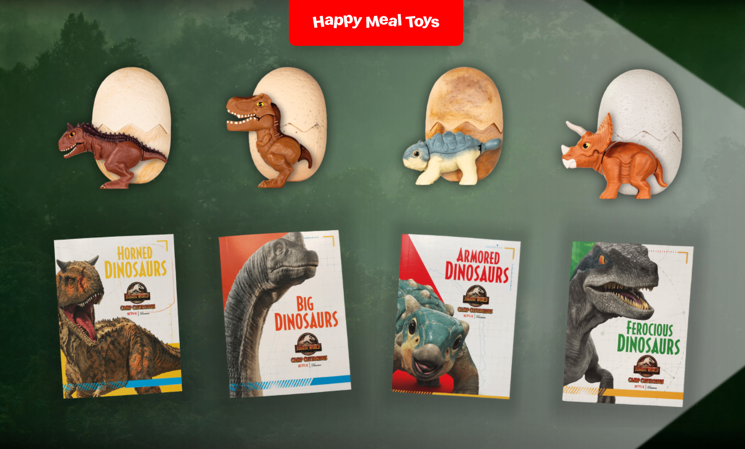 2020 McDONALD/'S Jurassic World Camp Cretaceous HAPPY MEAL TOYS Choose Toy or Set